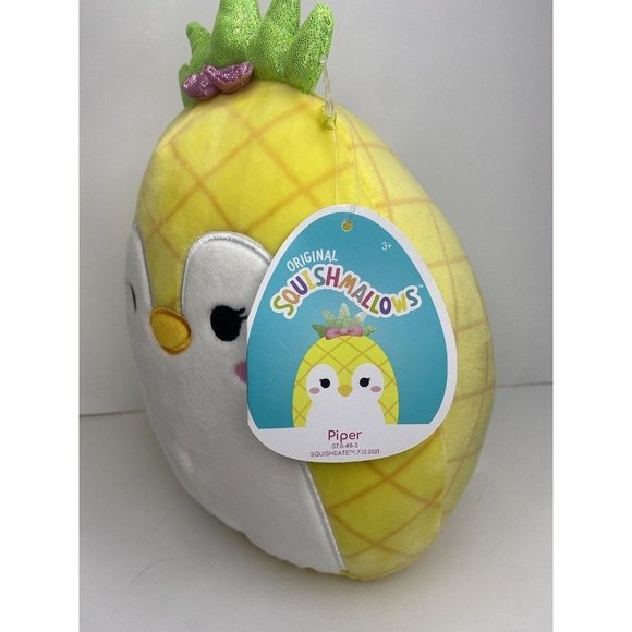 KellyToy Squishmallows 7.5" Piper the Penguin in Pineapple Costume New - Picture 3 of 5